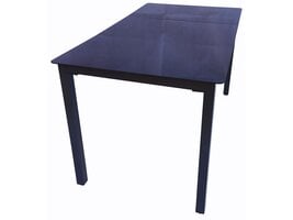 ebuy24 Hanna tuintafel 140x80cm zwart.