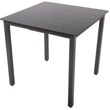 ebuy24 Hanna tuintafel 80x80cm zwart.