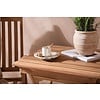 ebuy24 Ghana tuinmeubelset tafel 70x70cm, 2 stoelen Kenya, naturel,naturel.