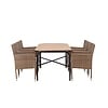 ebuy24 Holmbeck tuinmeubelset tafel 90x200cm naturel, 6 stoelen Malina naturel.