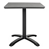 ebuy24 Chicago cafÃ© tafel  Ã˜70cm niet-hout grijs.
