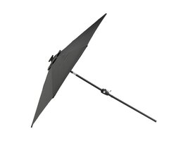 ebuy24 Sabal parasol met kantelfunctie en LED-verlichting zwart.