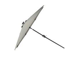 ebuy24 Sabal parasol met kantelfunctie en LED-verlichting grijs.