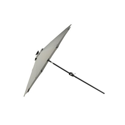 ebuy24 Sabal parasol met kantelfunctie en LED-verlichting grijs.