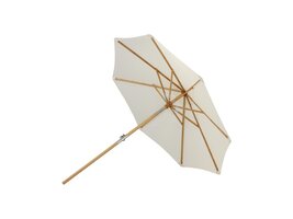 ebuy24 Cerox parasol met kantelfunctie wit.