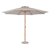 ebuy24 Frank zonnescherm Parasol met dissel Ã˜3.5M teak decor, beige.