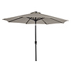 ebuy24 Felix parasol met slinger, kantelfunctie en zonne-energie Ã˜ 3 m, grijs.