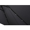 ebuy24 Rices zonnescherm parasol met tandwiel, LED licht, kantelt Ã¸3 M zwart/zwart.