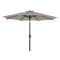 ebuy24 Felix parasol met slinger en kantelfunctie Ø 3 m, grijs.
