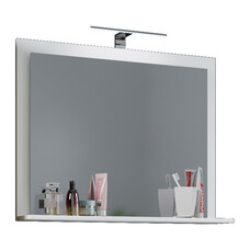 ebuy24 VCB10 Maxi spiegelkast , badkamerspiegel met 1 plank wit.