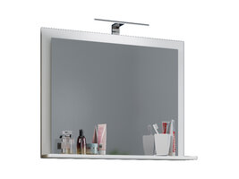 ebuy24 VCB10 Maxi spiegelkast , badkamerspiegel met 1 plank wit.