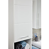 ebuy24 Monte badkamer met spiegelkast wit, wit hoogglans.