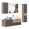 ebuy24 Mason badkamer 192cm eik decor,grijs.