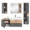 ebuy24 Mason badkamer 192cm eik decor,grijs.