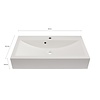 ebuy24 Mason badkamer 192cm eik decor,grijs.