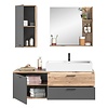ebuy24 Mason badkamer 140cm eik decor,grijs.