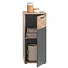 ebuy24 Mason badkamerkast 1 deur grijs,eik decor.