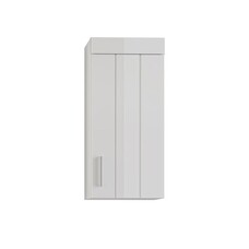 ebuy24 Snow badkamerkast wandmontage 1 deur hoog glans wit,wit.