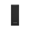 ebuy24 Linus badkamerkast wandmontage 1 deur hoog glans zwart,zwart.