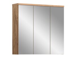 ebuy24 Grado spiegelkast 3 deuren mat grijs,eik decor.