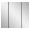 ebuy24 Vira spiegelkast 3 deuren hoog glans wit,wit.
