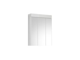 ebuy24 Snow spiegelkast 3 deuren hoog glans wit,wit.
