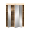 ebuy24 Lambada spiegelkast 3 deuren eik decor.