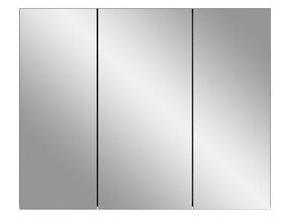 ebuy24 Silver spiegelkast 3 deuren rookkleurig.