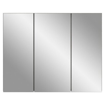 ebuy24 Silver spiegelkast 3 deuren rookkleurig.
