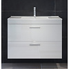 ebuy24 Devon wastafel 2 lades wit, wit hoogglans.
