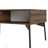 tom Elly salontafel met 1 lade en 3 legplanken bruin,grijs.