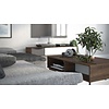 tom Elly salontafel met 1 lade en 3 legplanken bruin,grijs.