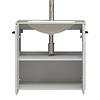 tom Riva wastafel 2 deuren, wit hoogglans.