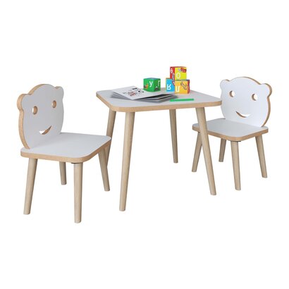 tom LiLuLa babykamer tafel en stoelen blauw.