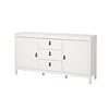 ebuy24 Madrid dressoir 2 deuren 3 laden wit.