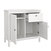 ebuy24 Madrid dressoir 2 deuren 1 lade wit.