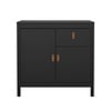 ebuy24 Madrid dressoir 2 deuren 1 lade zwart mat.