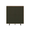 ebuy24 Sentra dressoir groen, eik decor.