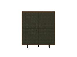 ebuy24 Sentra dressoir groen, eik decor.