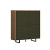 ebuy24 Sentra dressoir groen, eik decor.