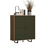 ebuy24 Sentra dressoir groen, eik decor.