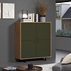 ebuy24 Sentra dressoir groen, eik decor.