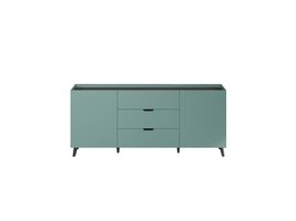 ebuy24 Melton dressoir blauw, zwart.