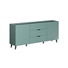 ebuy24 Melton dressoir blauw, zwart.