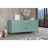 ebuy24 Melton dressoir blauw, zwart.