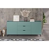 ebuy24 Melton dressoir blauw, zwart.