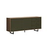 ebuy24 Sentra dressoir groen, eik decor.