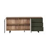 ebuy24 Sentra dressoir groen, eik decor.