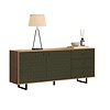 ebuy24 Sentra dressoir groen, eik decor.