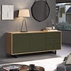 ebuy24 Sentra dressoir groen, eik decor.